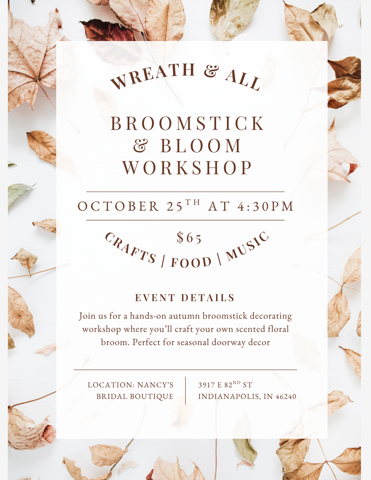 Broomstick & Bloom Workshop