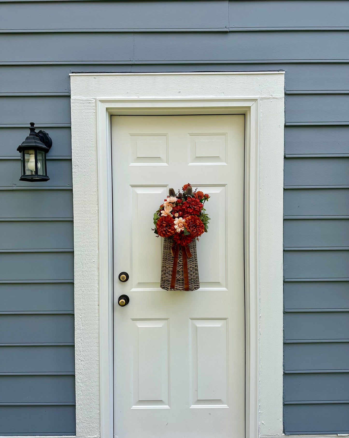 Pumpkin Spice & Velvet Door Basket
