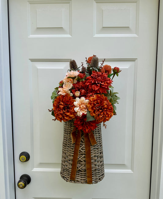 Pumpkin Spice & Velvet Door Basket