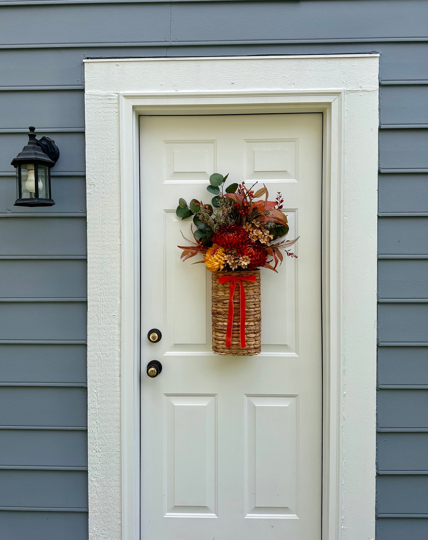 Harvest Sunset Door Basket