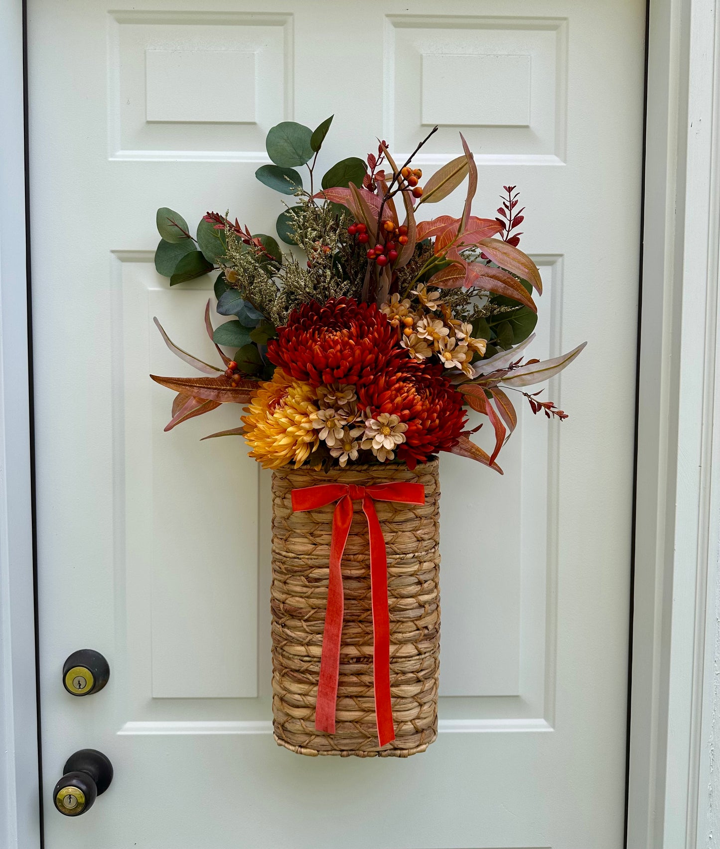 Harvest Sunset Door Basket