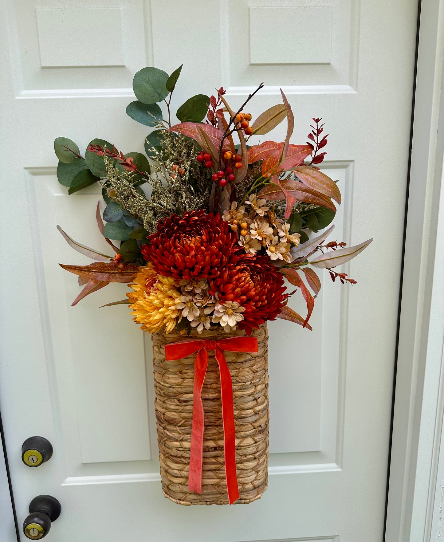Harvest Sunset Door Basket