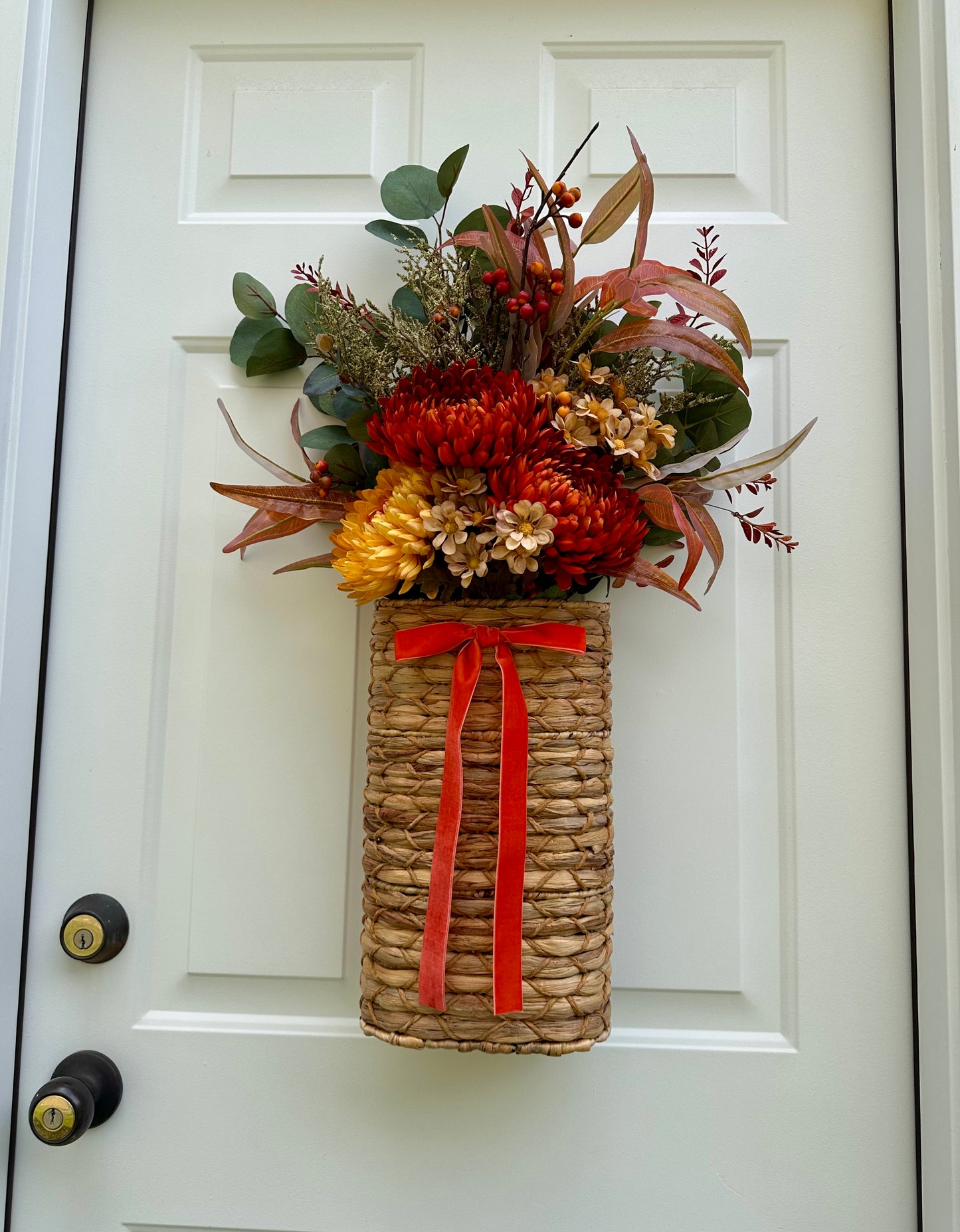 Harvest Sunset Door Basket
