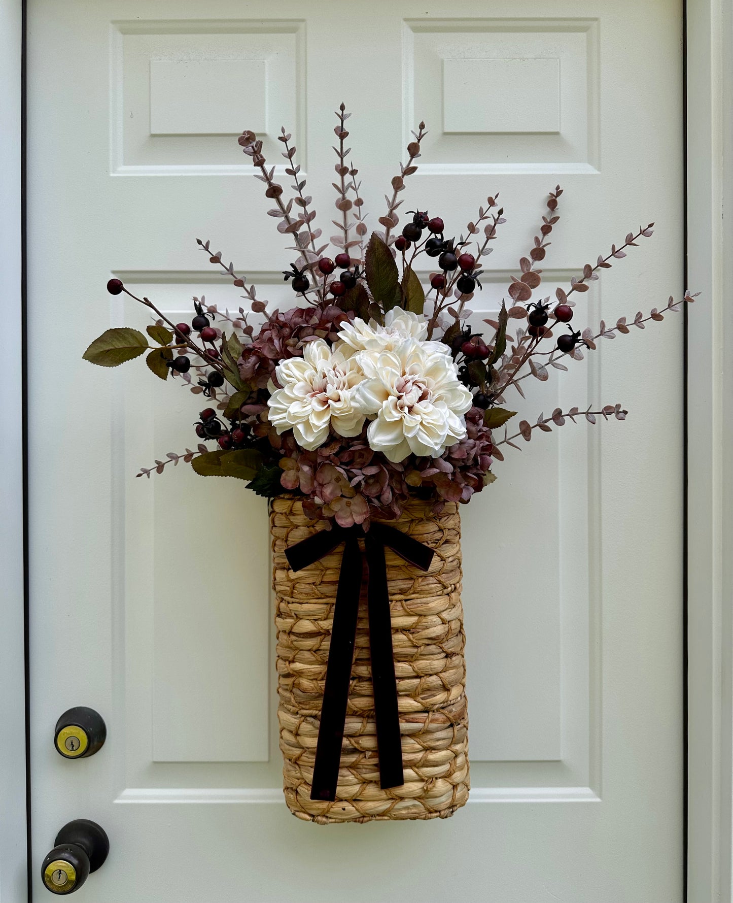 Twilight Bloom Door Basket