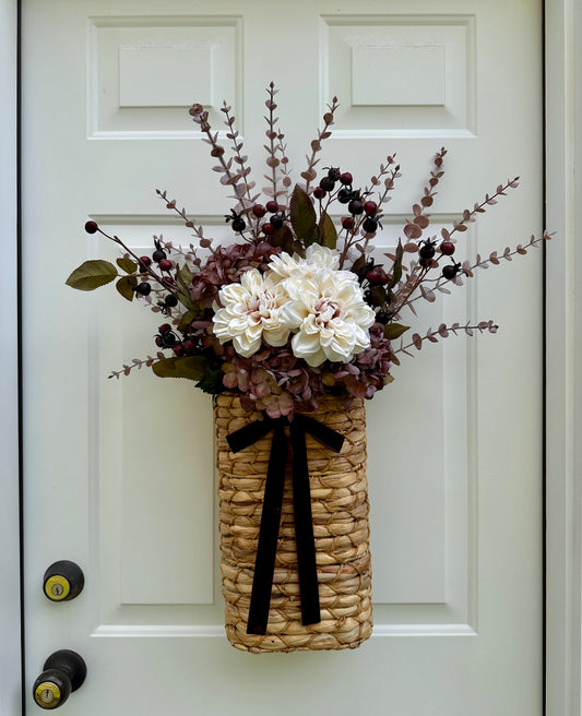 Twilight Bloom Door Basket